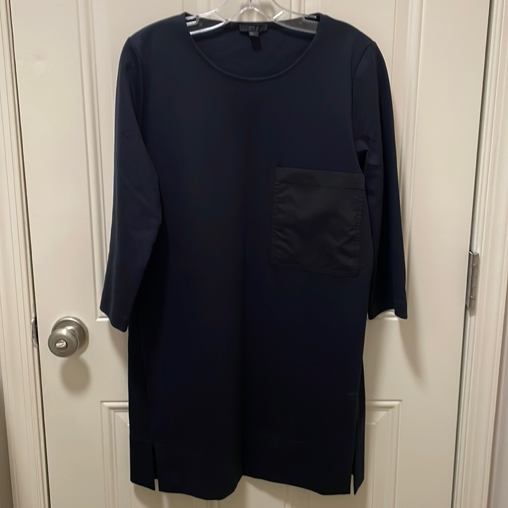 COS navy knit dress